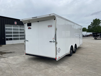 New United CLAV 8.5x27 V-Nose Racing Trailer
