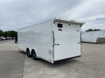 New United CLAV 8.5x27 V-Nose Racing Trailer