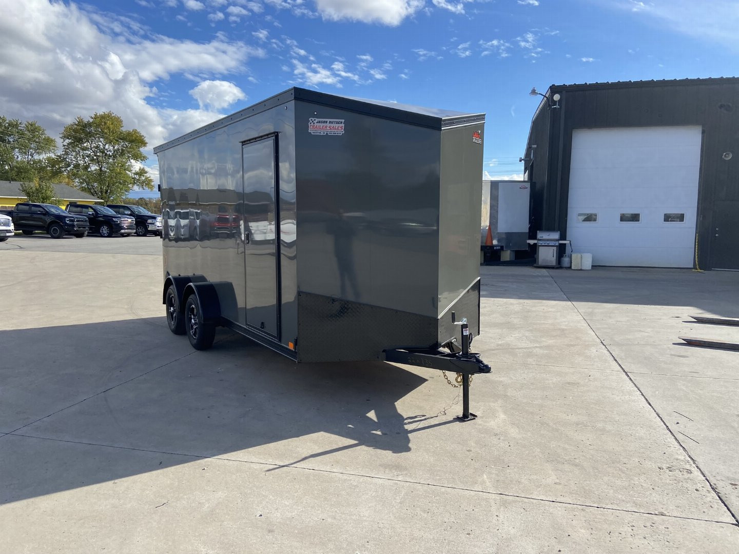 New 2025 United UJ 7x16 V-Nose Enclosed Cargo Trailer