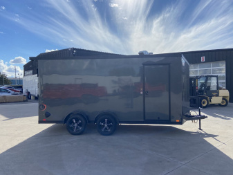 New 2025 United UJ 7x16 V-Nose Enclosed Cargo Trailer