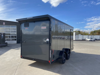 New 2025 United UJ 7x16 V-Nose Enclosed Cargo Trailer