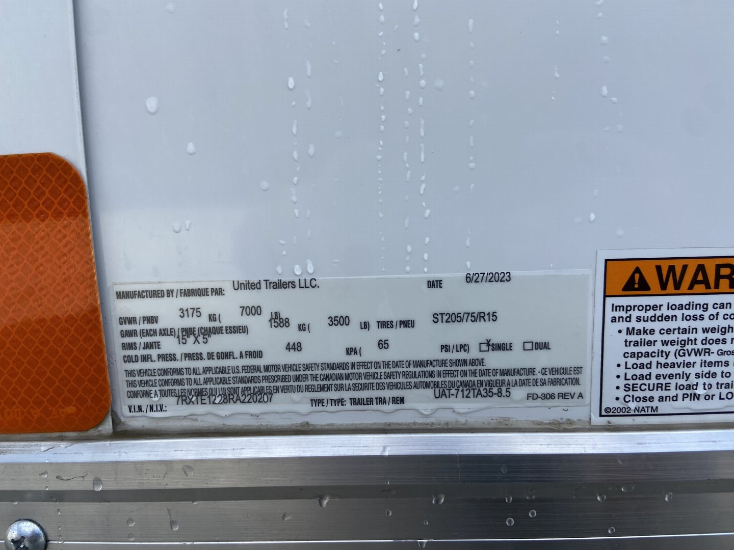 New United Aluminum 7x12 Fiber Splicing Trialer