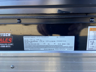 Used 2022 United PREM 8.5x28 Racing Trailer