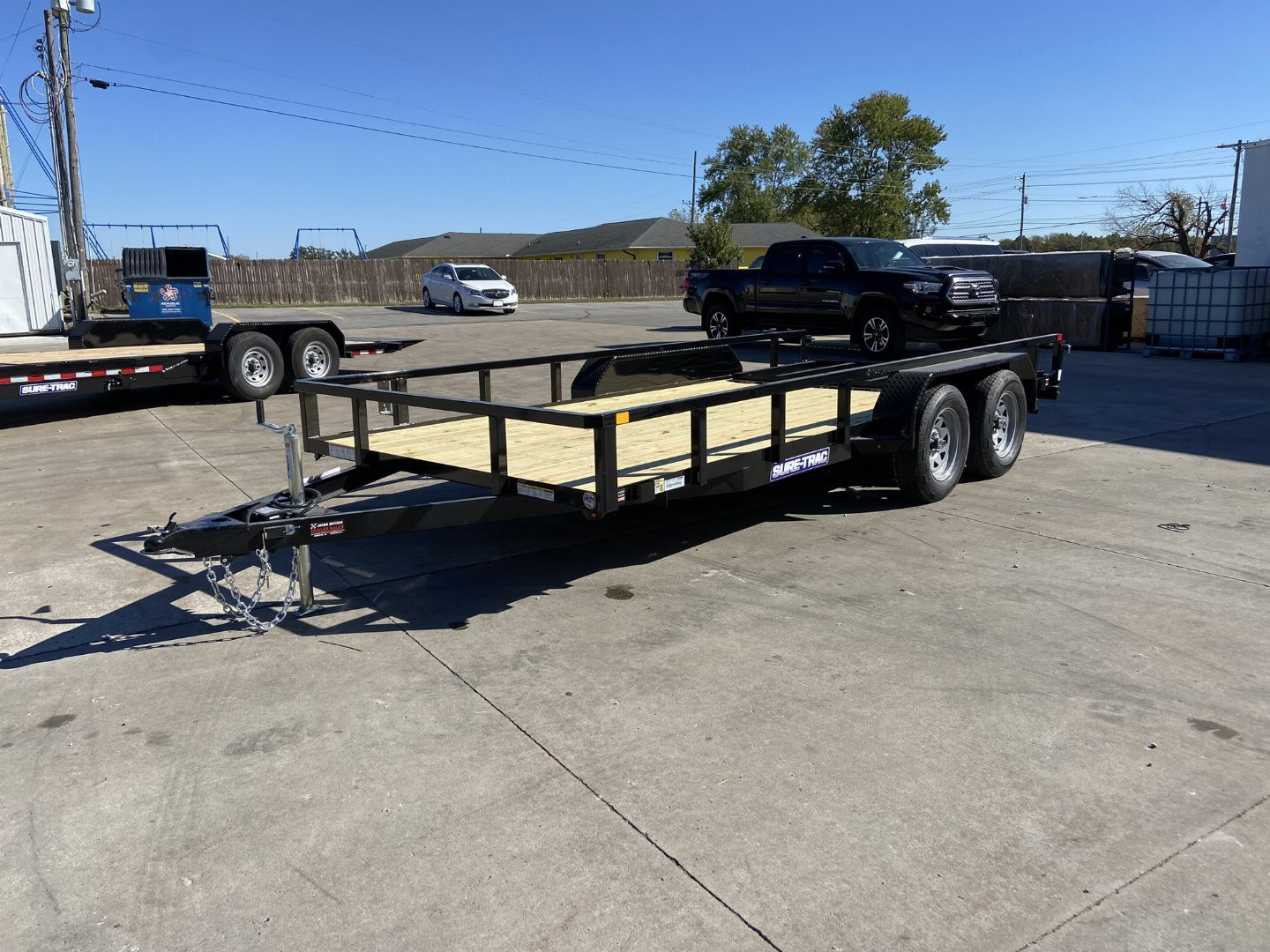 New 2025 Sure-Trac 7x16 Tube Top Utility Trailer