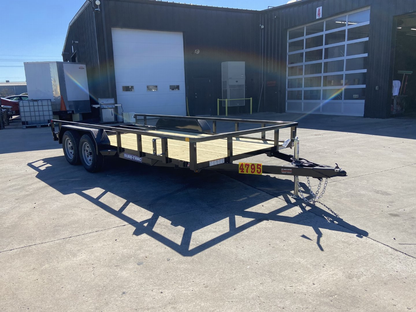 New 2025 Sure-Trac 7x16 Tube Top Utility Trailer