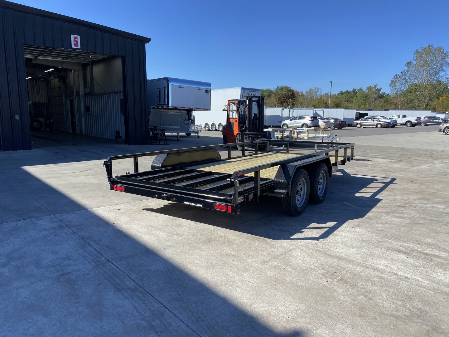 New 2025 Sure-Trac 7x16 Tube Top Utility Trailer