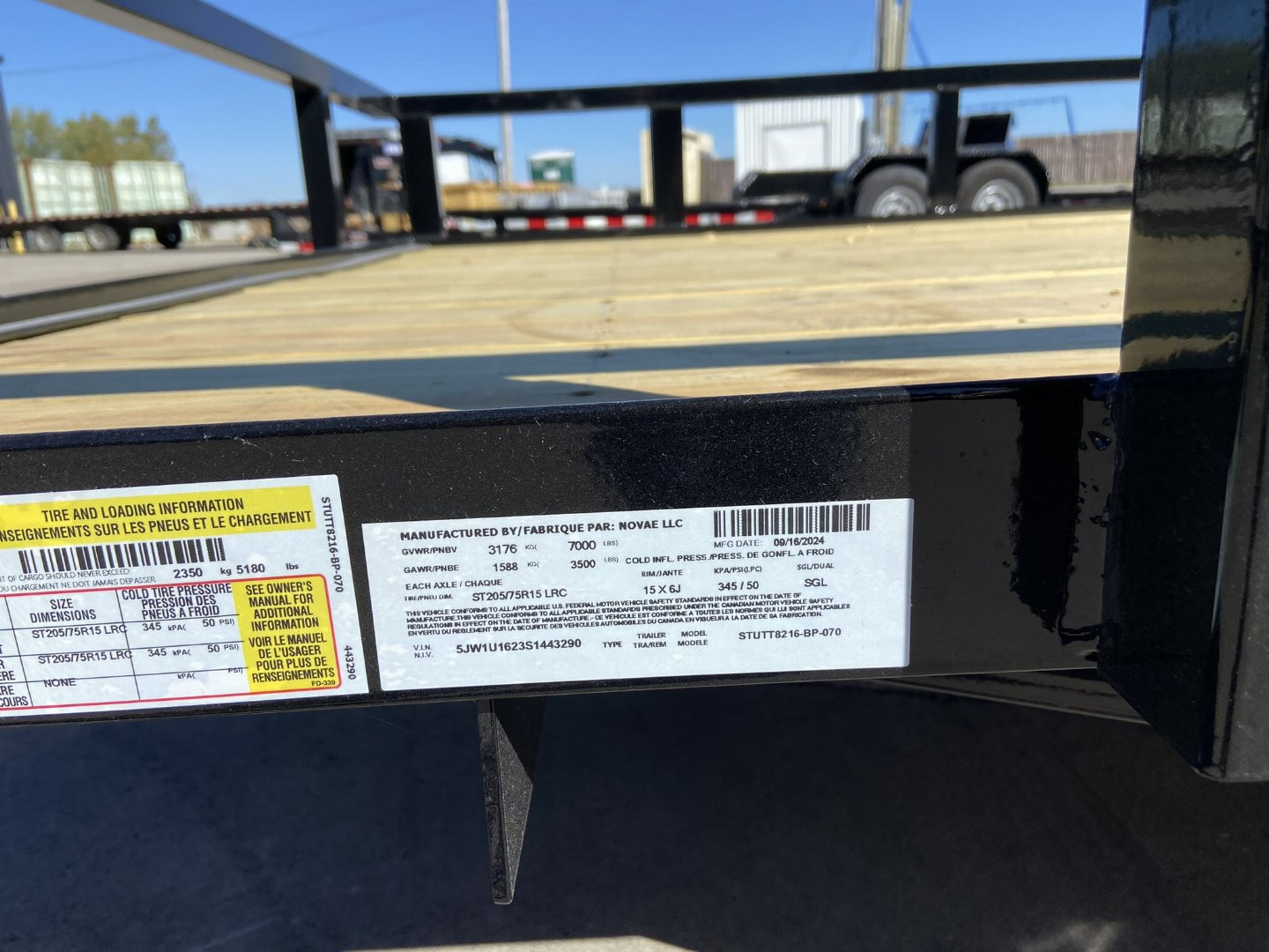 New 2025 Sure-Trac 7x16 Tube Top Utility Trailer