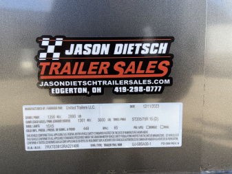 New United 5x8 V-Nose Enclosed Cargo Trailer