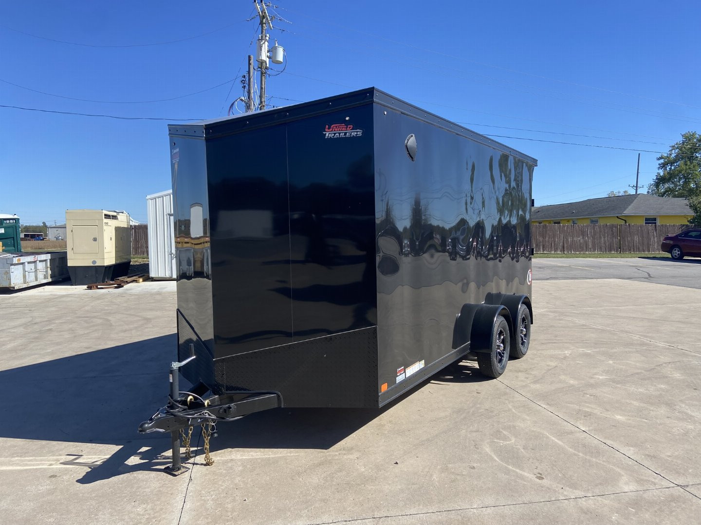 New 2025 United UJ 7x16 V-Nose Enclosed Cargo Trailer