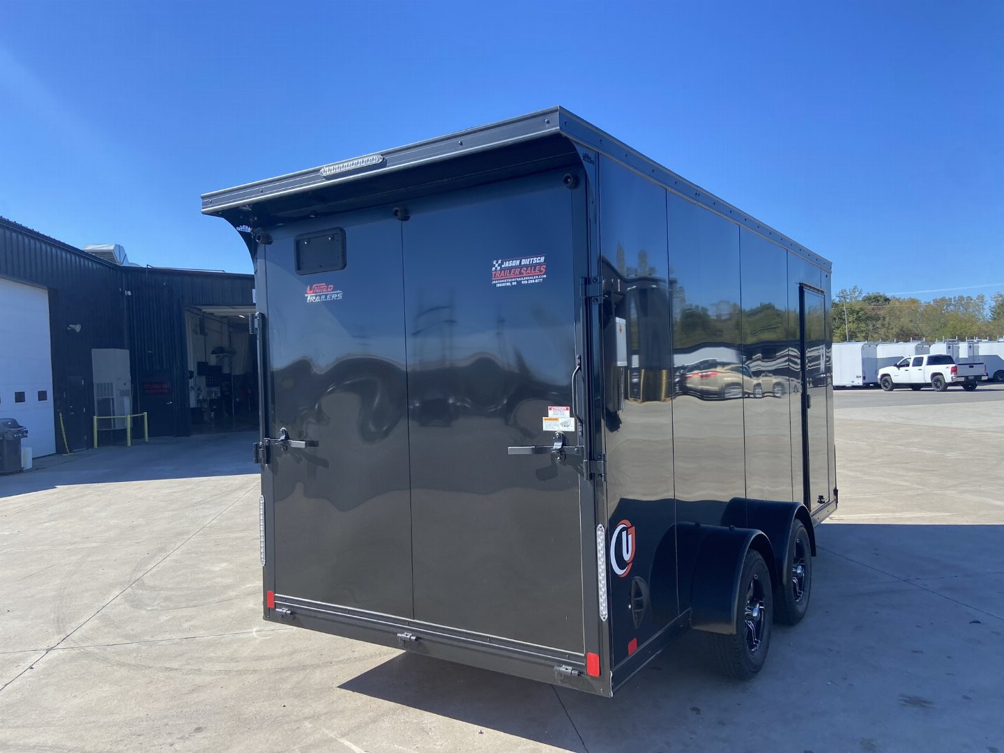 New 2025 United UJ 7x16 V-Nose Enclosed Cargo Trailer