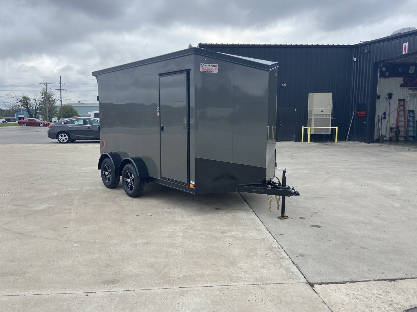 New 2025 United UJ 7x12 V-Nose Enclosed Cargo Trailer