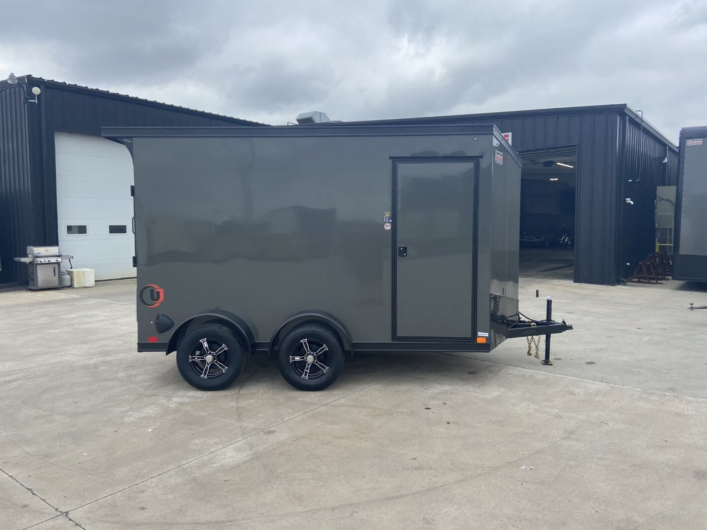 New 2025 United UJ 7x12 V-Nose Enclosed Cargo Trailer
