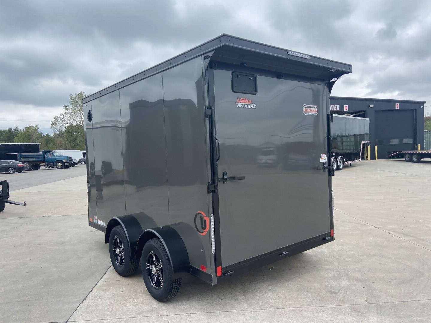 New 2025 United UJ 7x12 V-Nose Enclosed Cargo Trailer