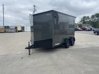 New 2025 United UJ 7x12 V-Nose Enclosed Cargo Trailer