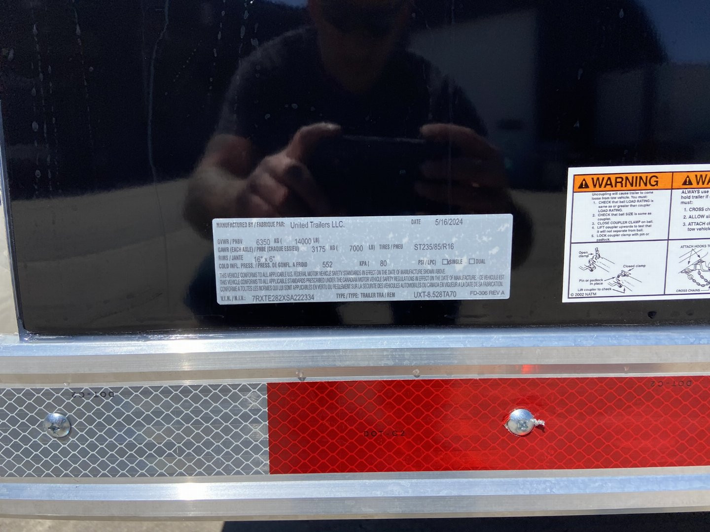 New United UXT 8.5x28 Racing Trailer