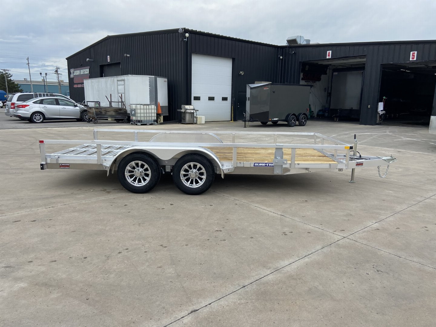 New 2025 Sure-Trac 7x16 Aluminum Utility Trailer
