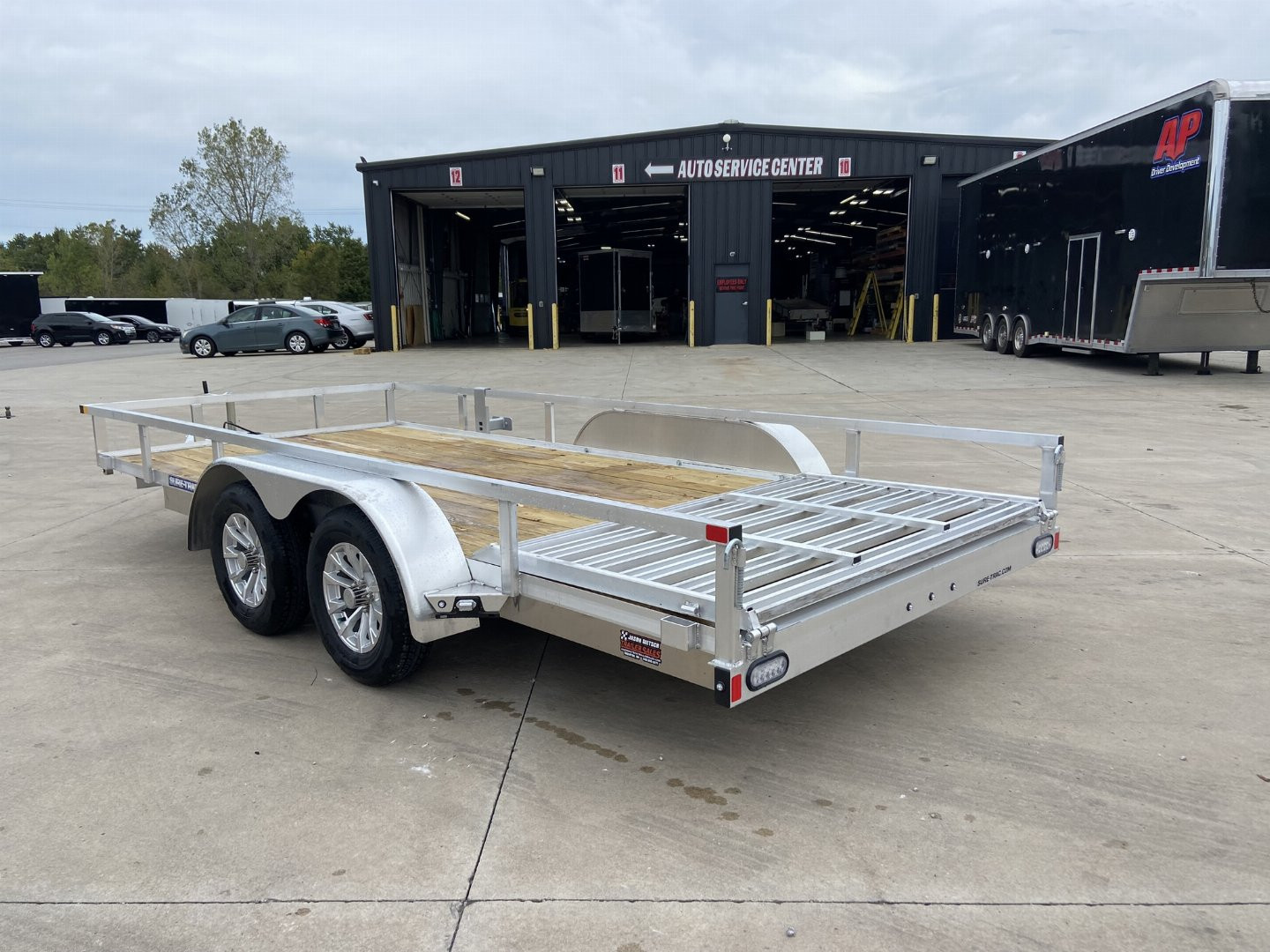 New 2025 Sure-Trac 7x16 Aluminum Utility Trailer