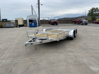 New 2025 Sure-Trac 7x16 Aluminum Utility Trailer