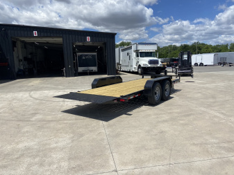 New Sure-Trac 7x18 Hydralic Tilt Bed Equipment Trailer