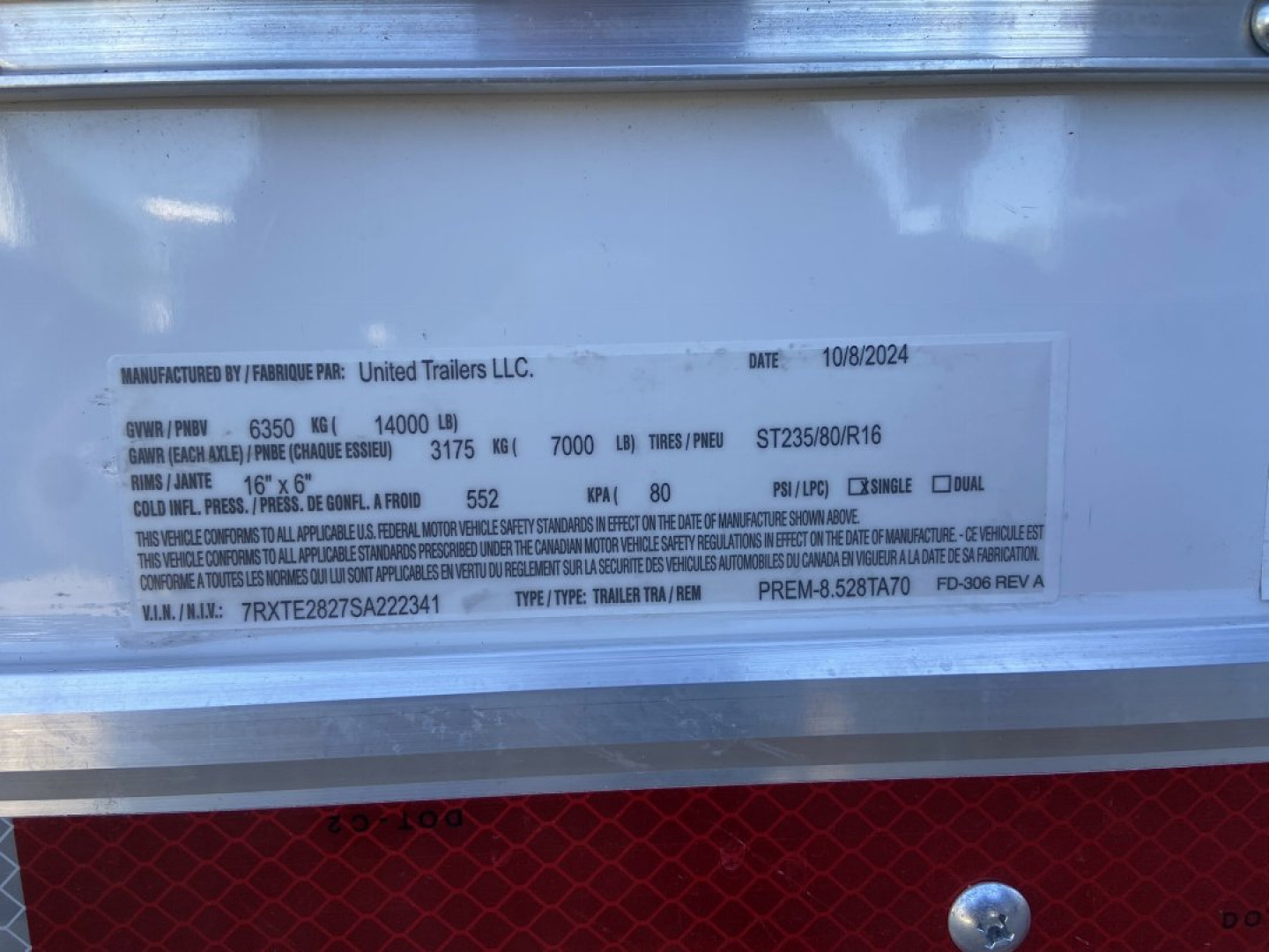 New 28' Racing Trailer - United Premium