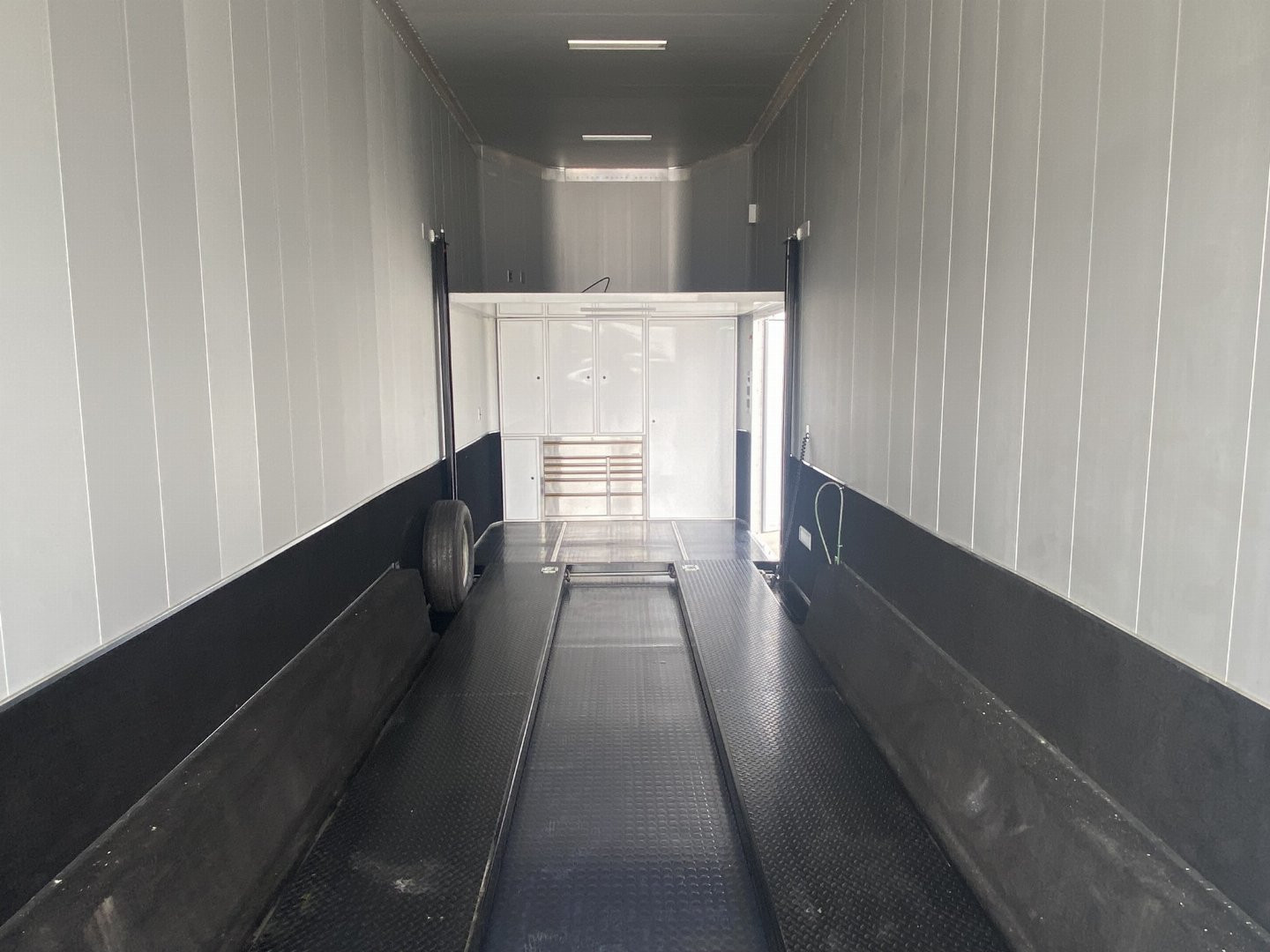Used 29.5' Aluminum Stacker Racing Trailer