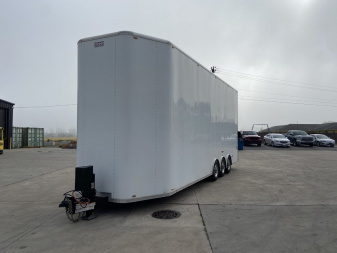 Used 29.5' Aluminum Stacker Racing Trailer