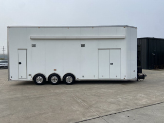 Used 29.5' Aluminum Stacker Racing Trailer