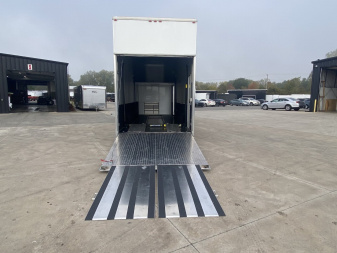 Used 29.5' Aluminum Stacker Racing Trailer