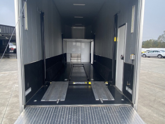 Used 29.5' Aluminum Stacker Racing Trailer
