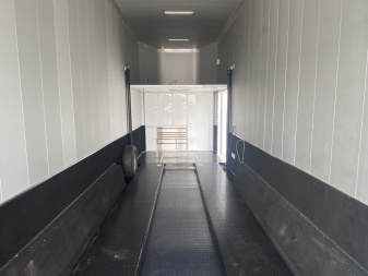 Used 29.5' Aluminum Stacker Racing Trailer
