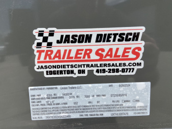 New United Commercial 8.5x20 Enclosed Cargo Trailer