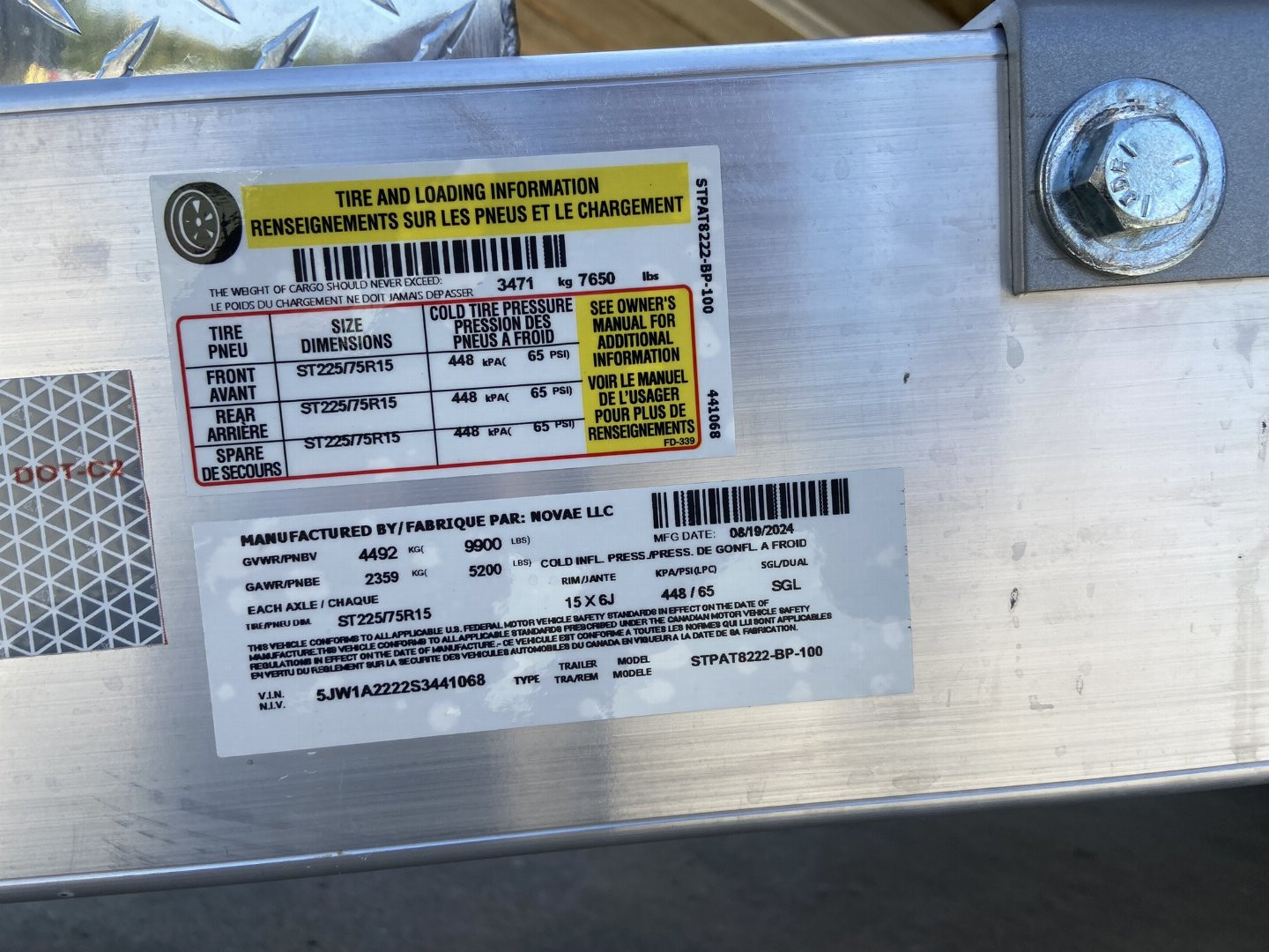 New Sure-Trac 82"x22' Aluminum Power Tilt Equipment Trailer/Car hauler