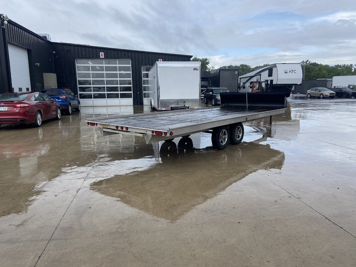 Used 8.5x20 4-Place Snowmobile Trailer