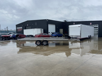 Used 8.5x20 4-Place Snowmobile Trailer