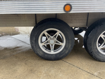 Used 8.5x20 4-Place Snowmobile Trailer