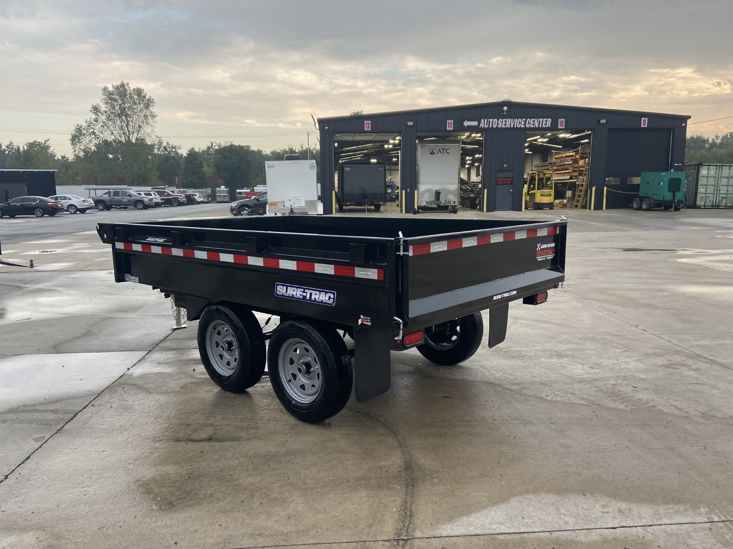 New Sure-Trac 6x10 Deckover Dump Trailer