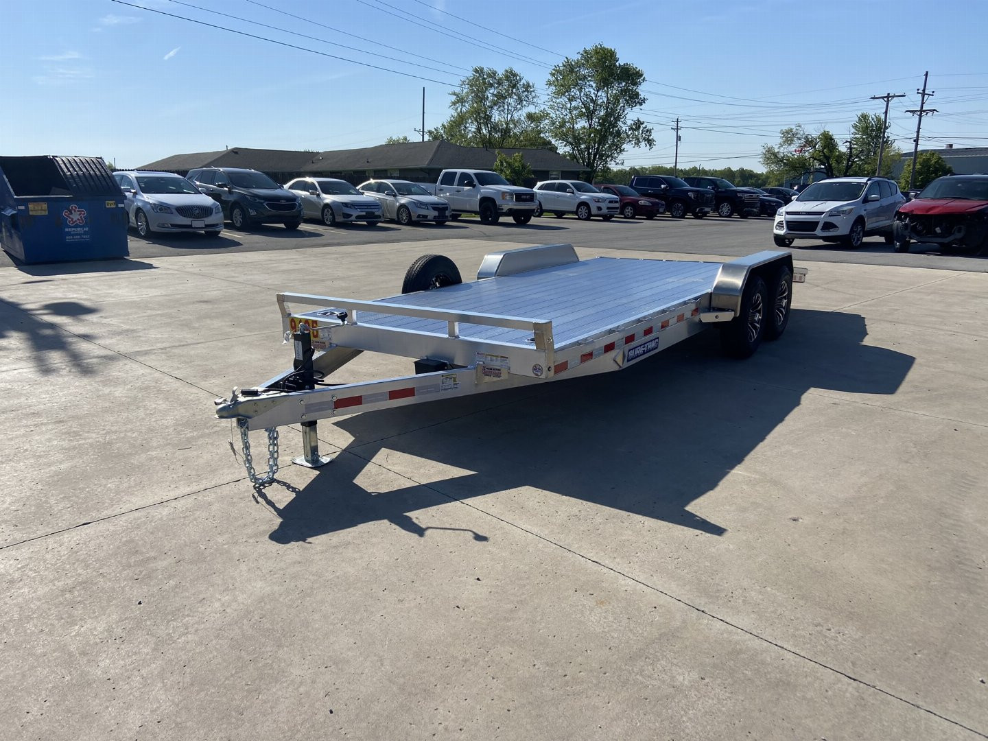New Sure-Trac 7 X 20 (16+4) C-Channel Aluminum Car Hauler 10K