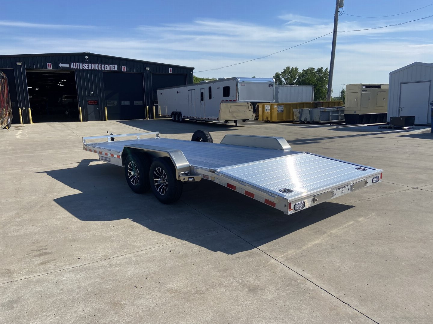 New Sure-Trac 7 X 20 (16+4) C-Channel Aluminum Car Hauler 10K