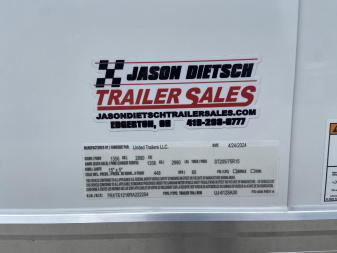 New United 6x12 Enclosed Cargo Trailer