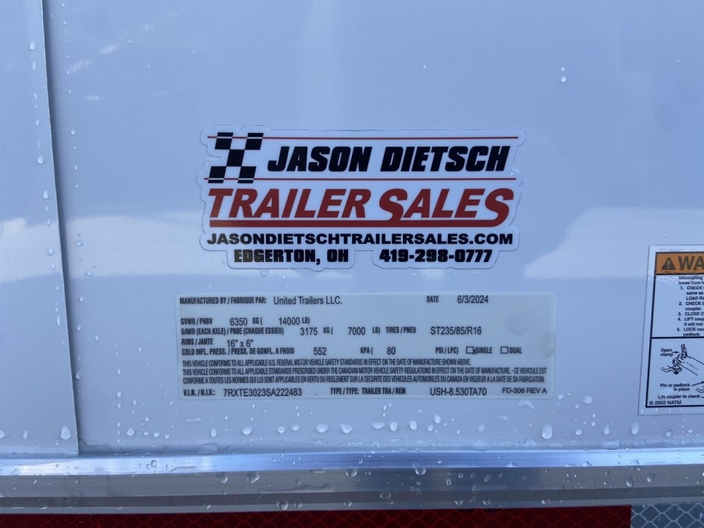 New 30' Racing Trailer - United Super Hauler