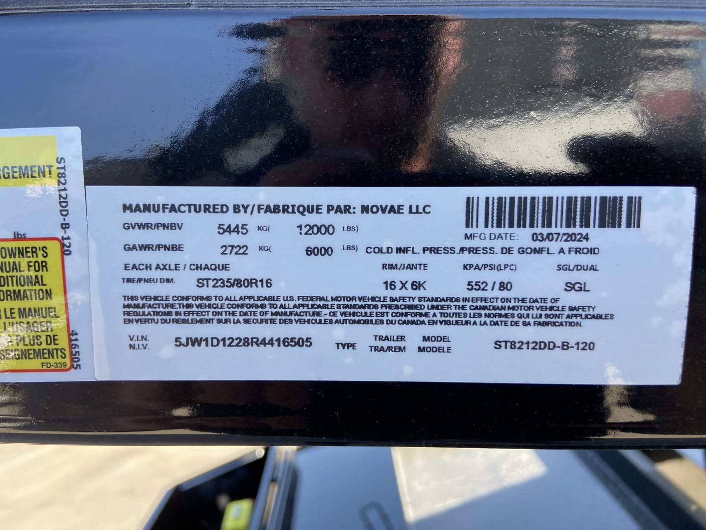 New Sure-Trac 82"x12 HD Low Profile Dump Trailer 12K Dual Ram