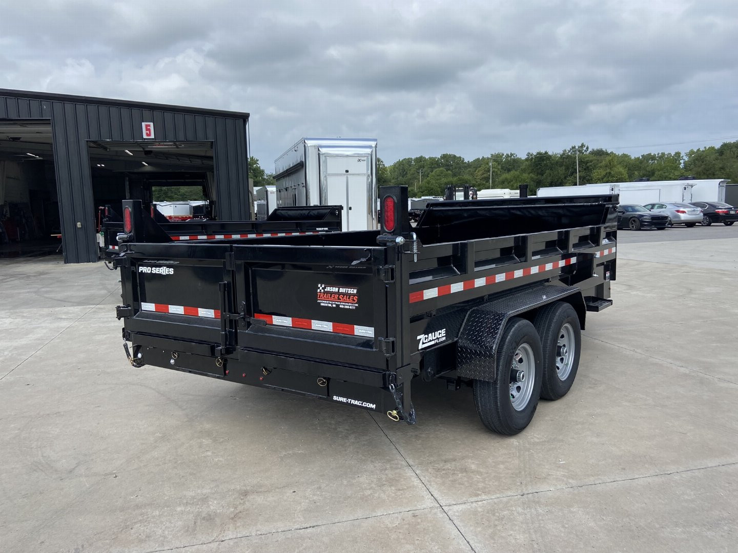 New Sure-Track 7x14 Dump Trailer