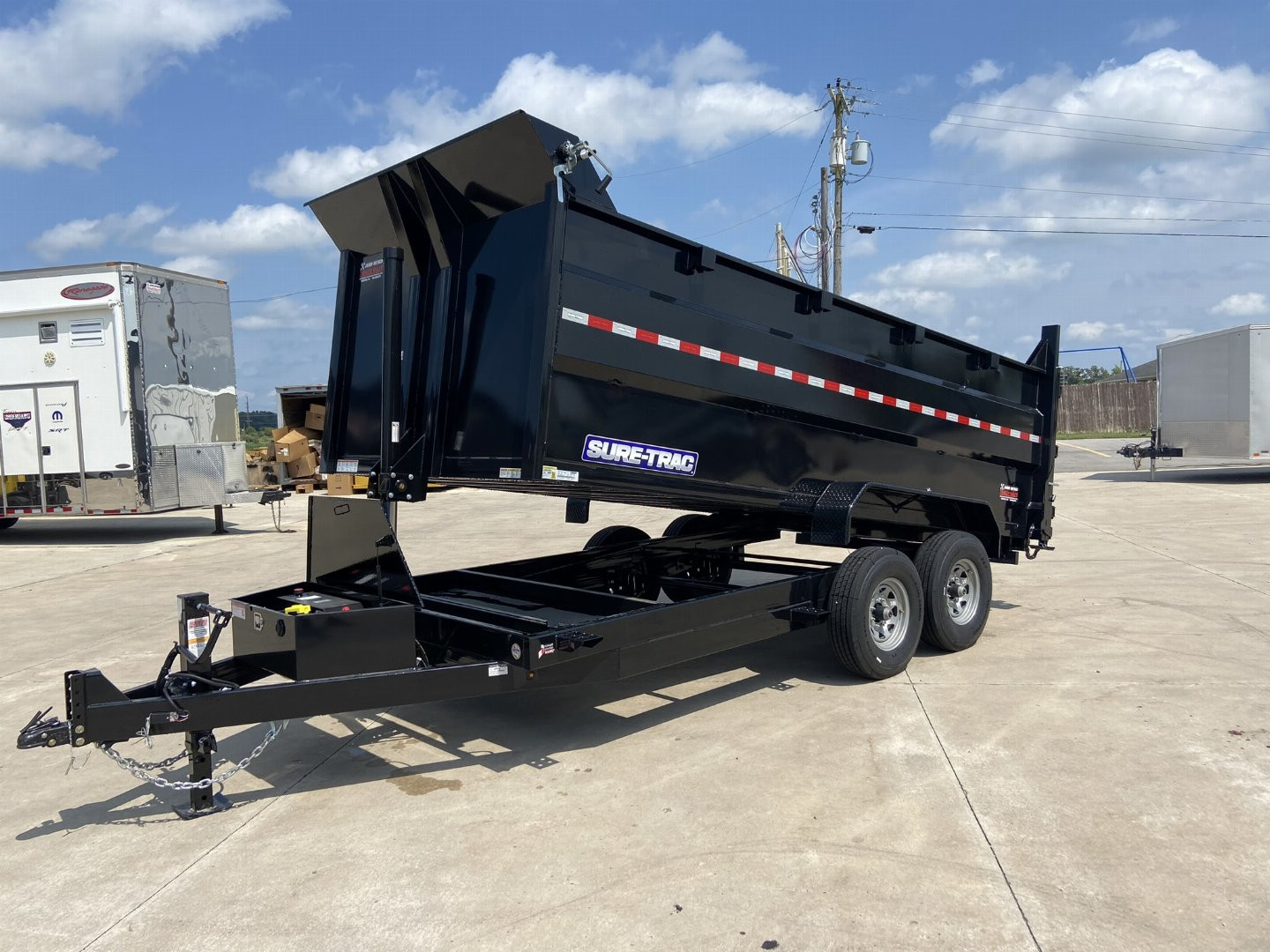 New Sure-Trac 82x16 Dump Trailer with 4' sides and tire upgrade