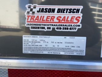 New United UXT 8.5x20 Commercial Cargo Trailer