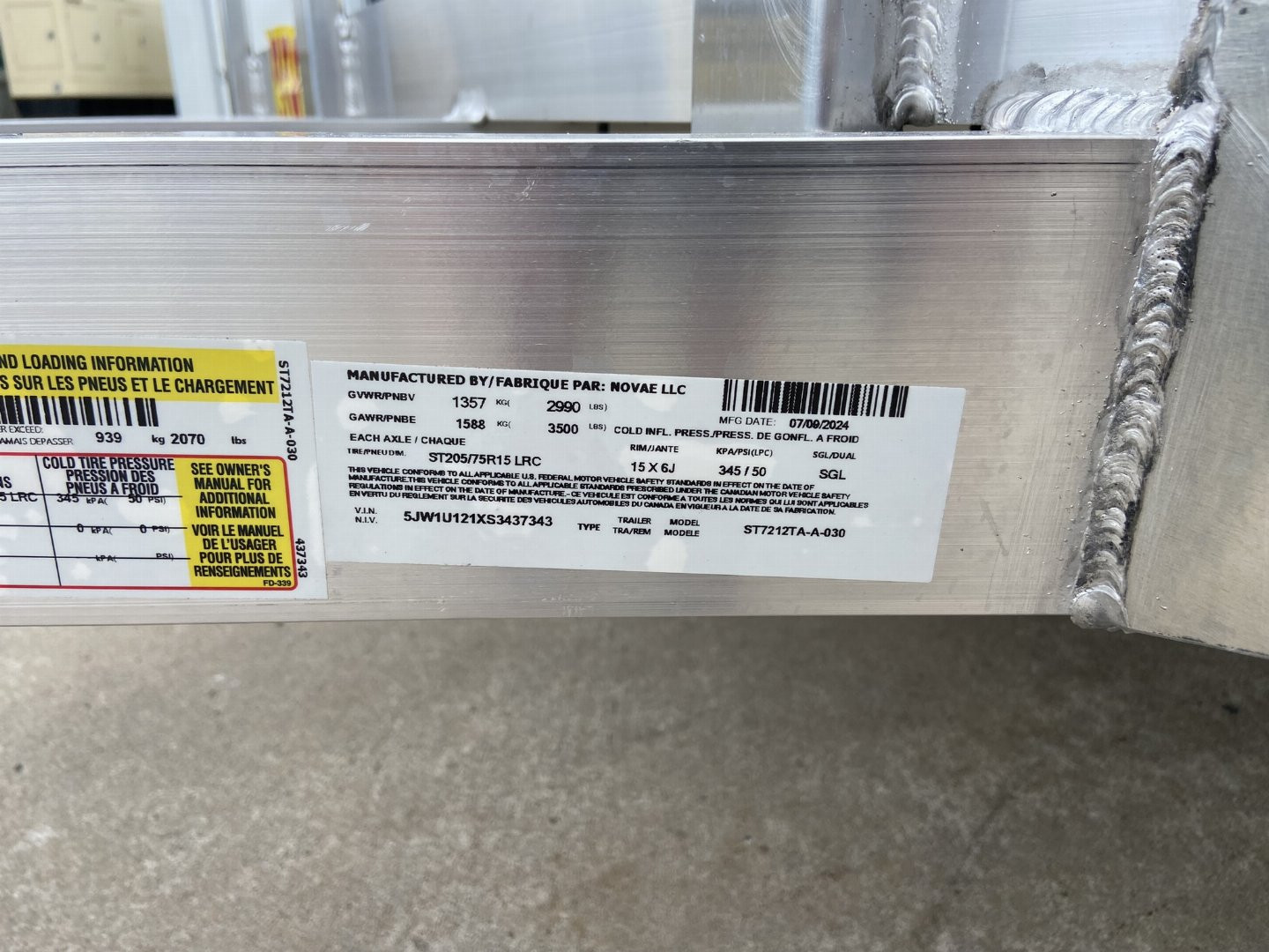 New Sure-Trac 6x12 Aluminum Utility Trailer