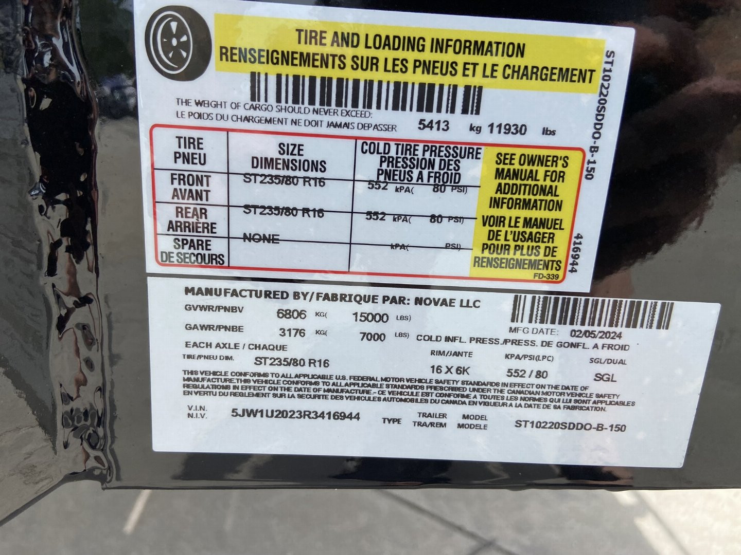 New Sure-Trac 8.5x20 Flat Deckover Trailer with slide in ramps