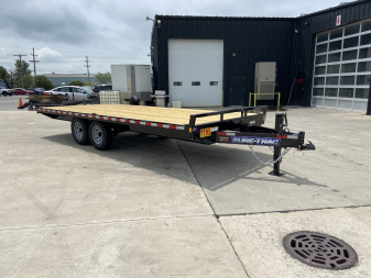 New Sure-Trac 8.5x20 Flat Deckover Trailer with slide in ramps