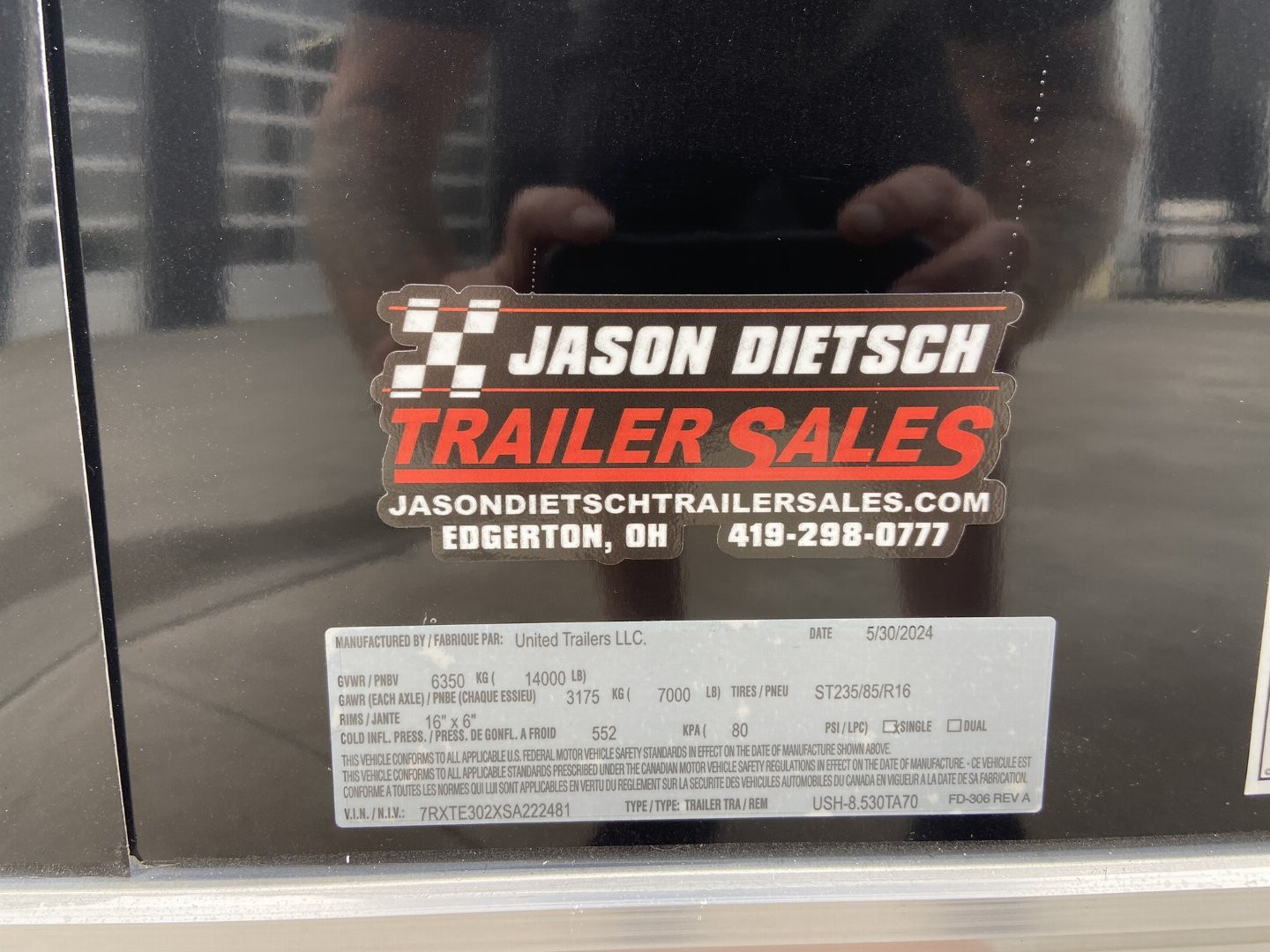 New United USH 8.5x30 Racing Trailer