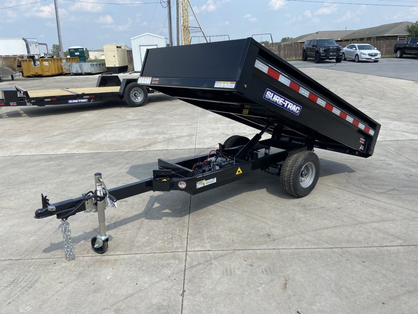New Sure-Trac 4.5x8 Utility Dump Trailer