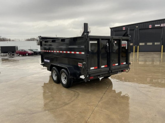 New Sure-Trac 82INx14 HD Low Profile Dump Trailer w/ 4 Ft. Sides  14K Telescopic
